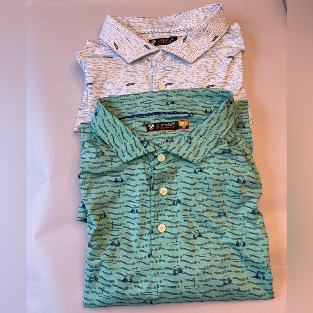 Daniel Cremieux Performance Golf Quick Dry Polo Shirt Set- Size 2XB